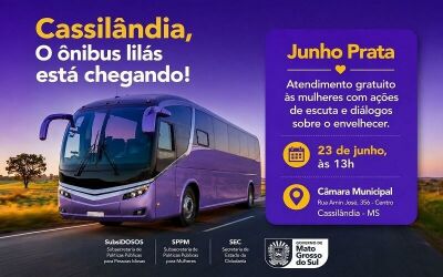 Imagem da notícia Ônibus Lilás leva atendimentos gratuitos às mulheres em Cassilândia